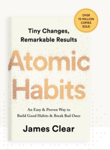 Self-help books: Cover of Atomic Habits by James Clear